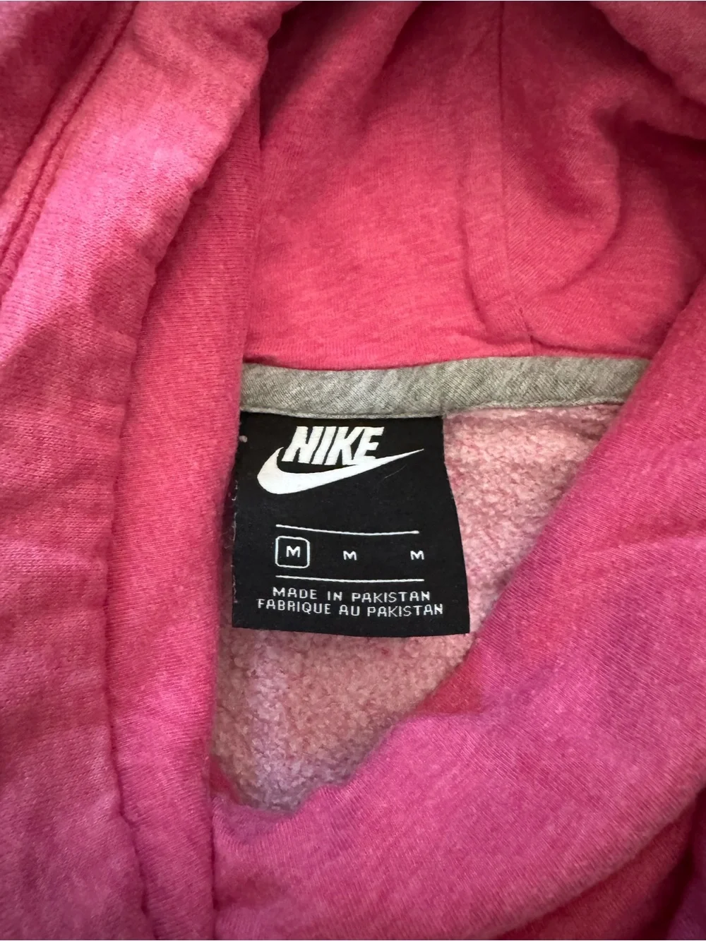 Nike Pink Women's Funnel Neck Hoodie Pullover Sweatshirt Size M